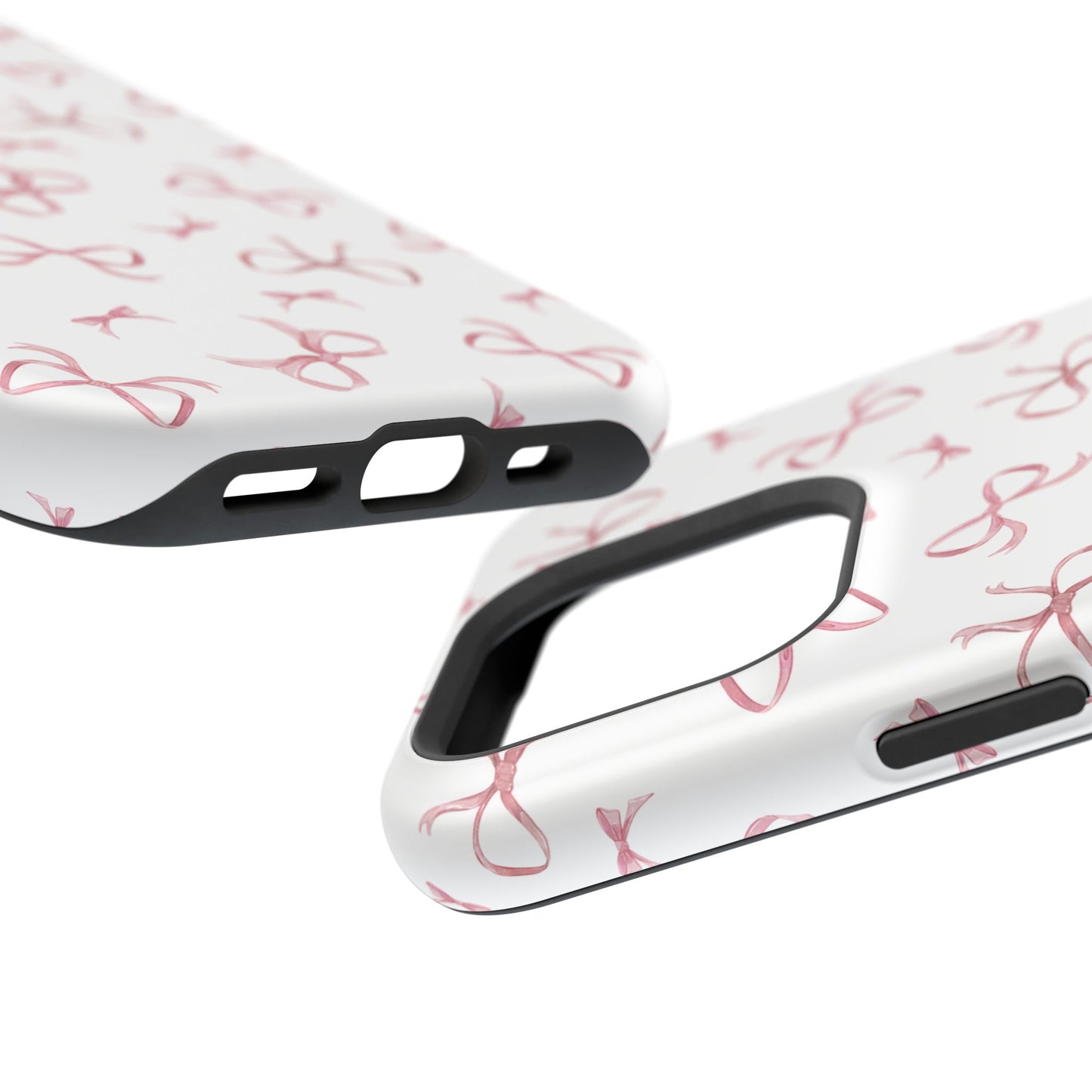 Impact-Resistant Phone Case - Coquette Bows Pink