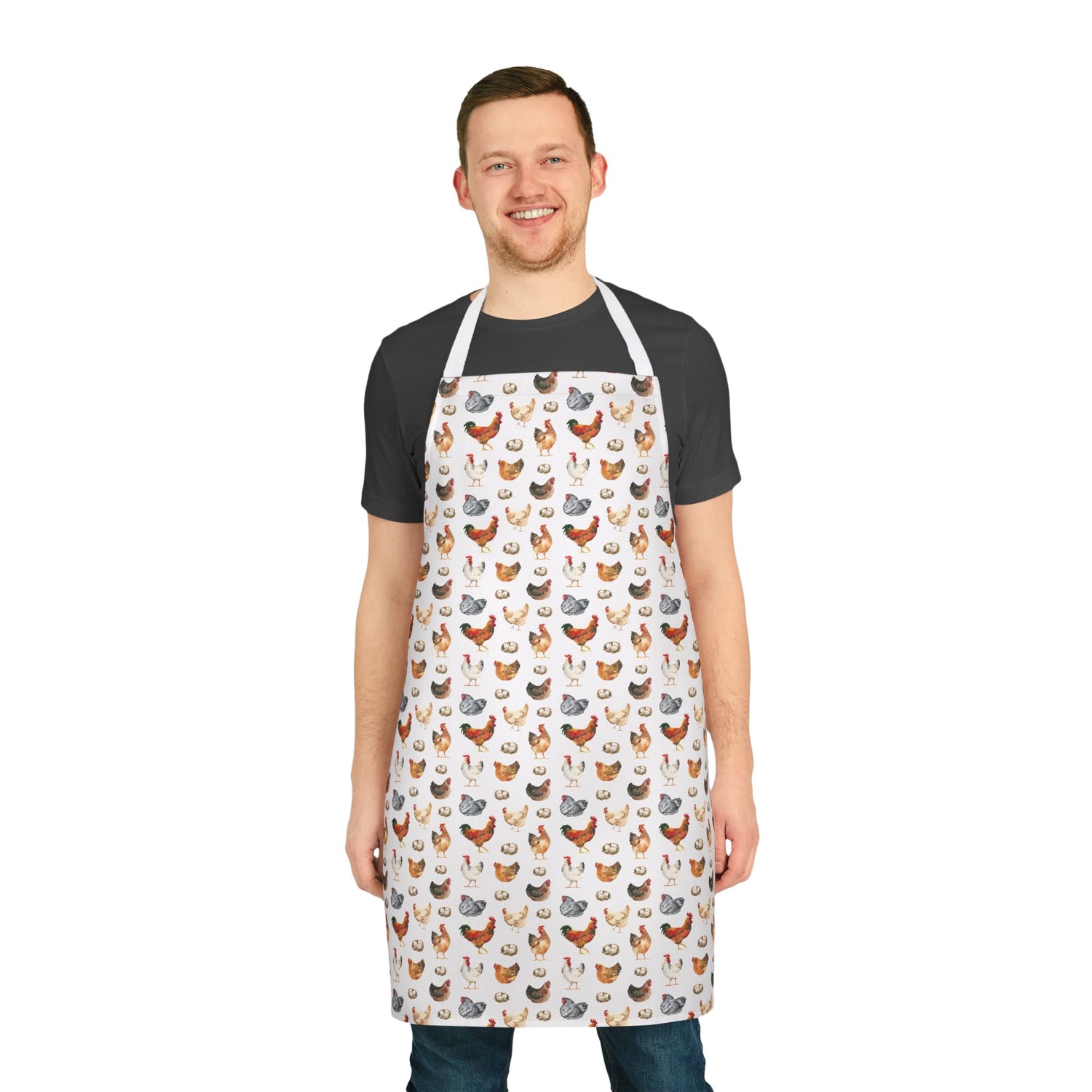 Charming Chicken Apron for Home Chefs, Cute Cooking Gift, Farmhouse Kitchen Decor, Party Apron for Gatherings, Unique Culinary Accessory