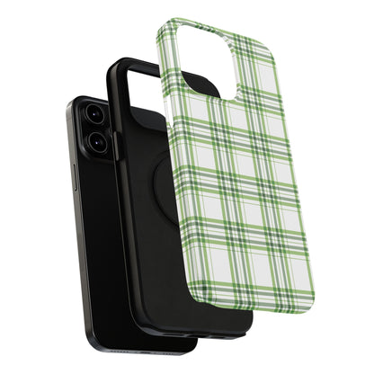 Impact-Resistant Phone Case -St. Patrick's Day Plaid