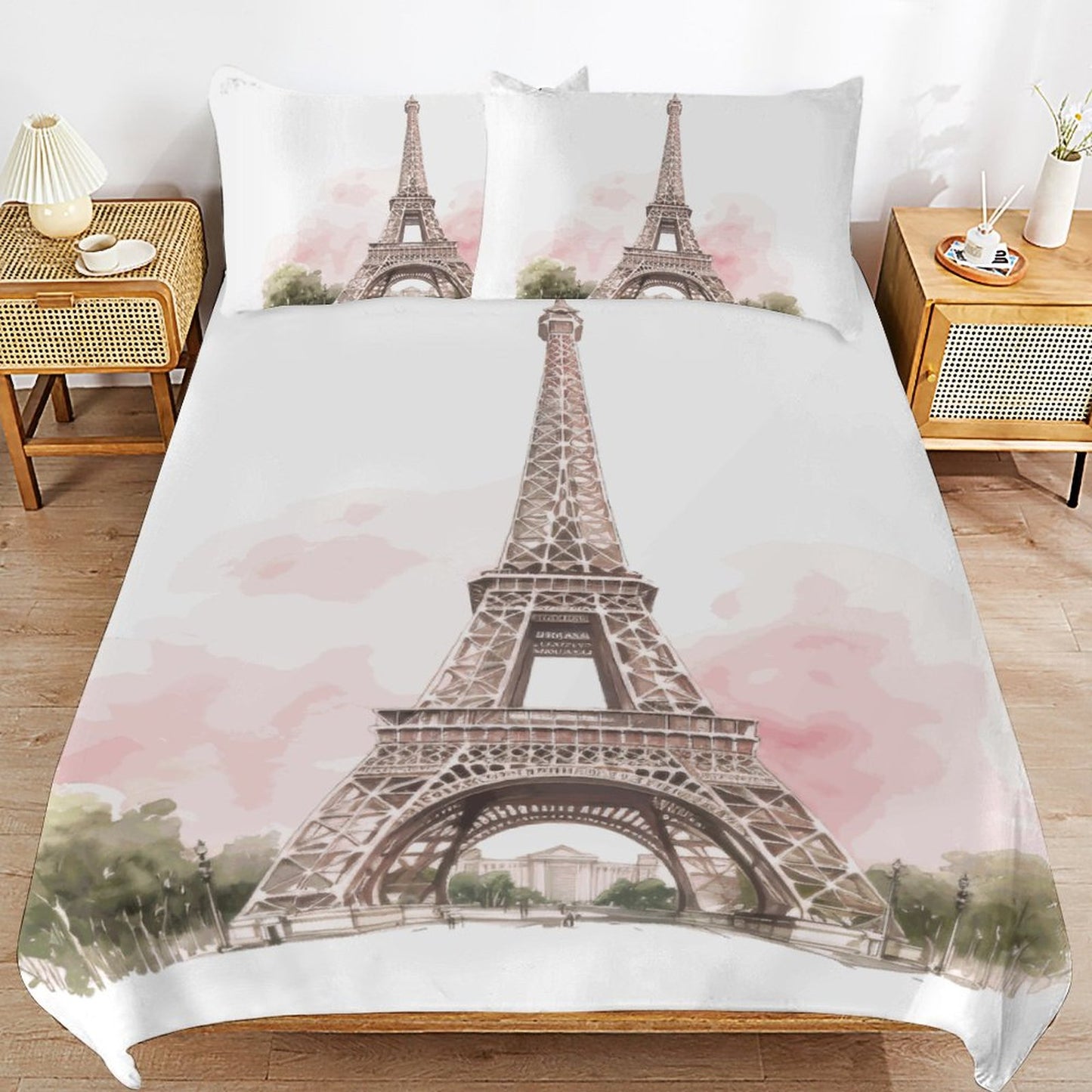 3-Piece Bedding Set-86"×70"/ 218×177cm (Dual-sidede Printing)