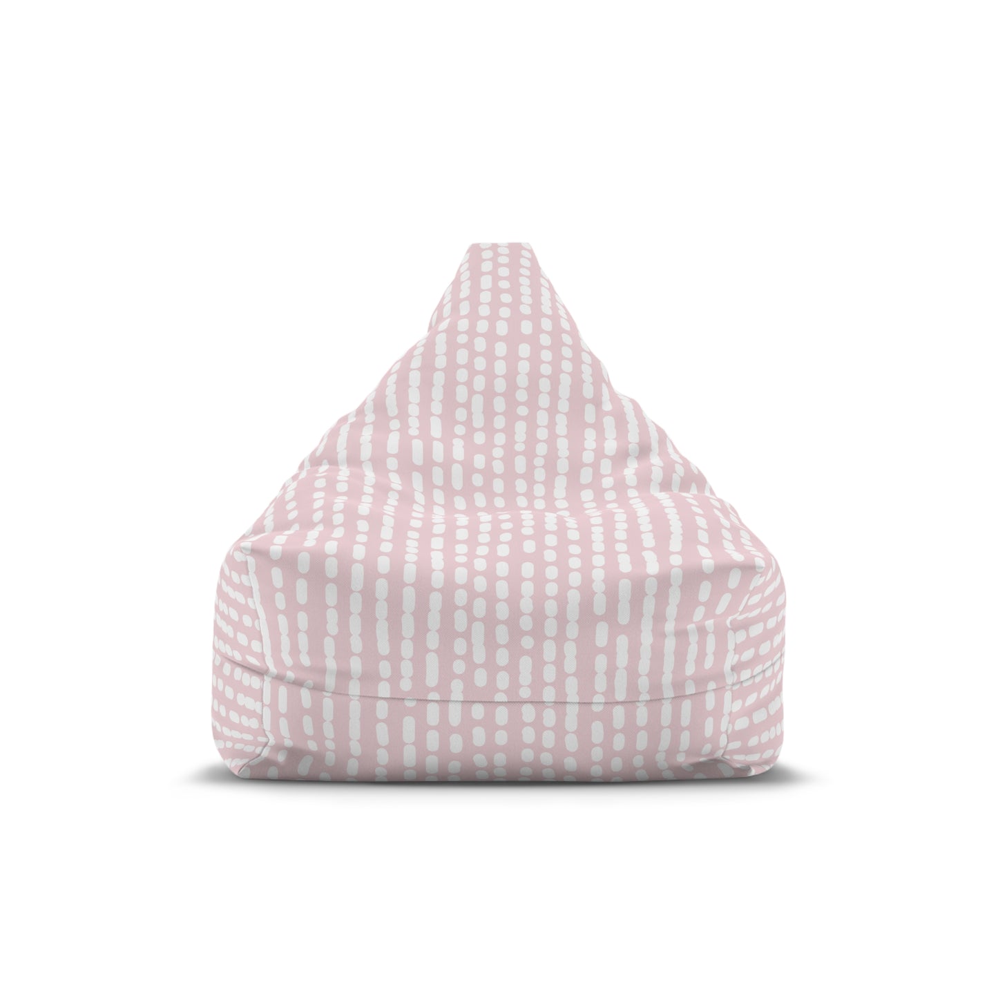 Girls Pink White Striped Bean Bag Chair Cover