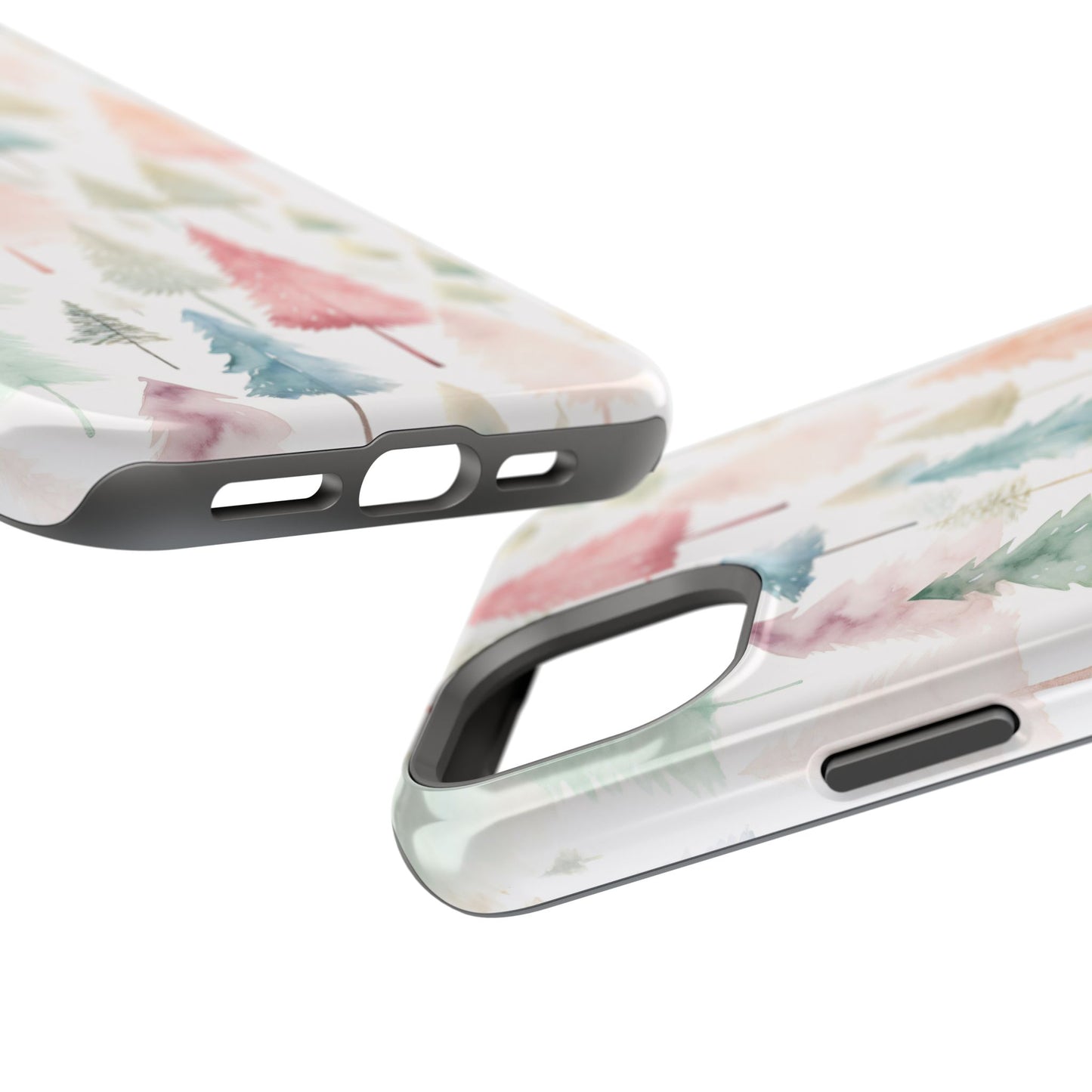 Watercolor Christmas Trees Impact-Resistant Phone Case