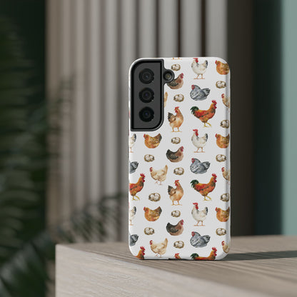 Impact-Resistant Phone Case - Chicken Love