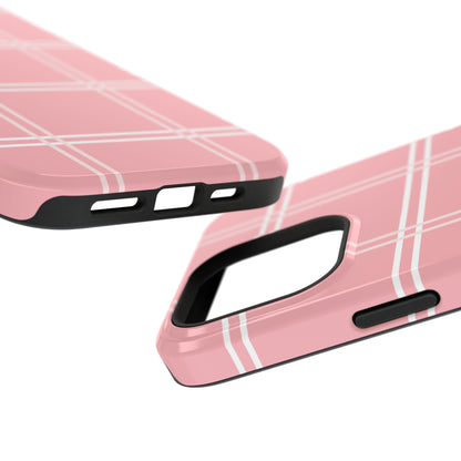 Impact-Resistant Phone Case -Girly Plaid