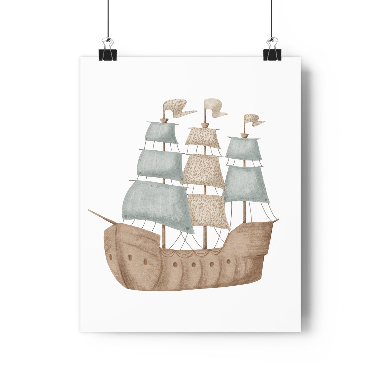 Giclée Art Print Watercolor Memories of Dreams Pirate Ship