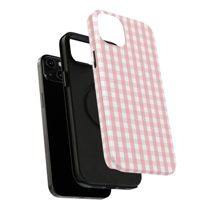 Impact-Resistant Cases -Pink Gingham