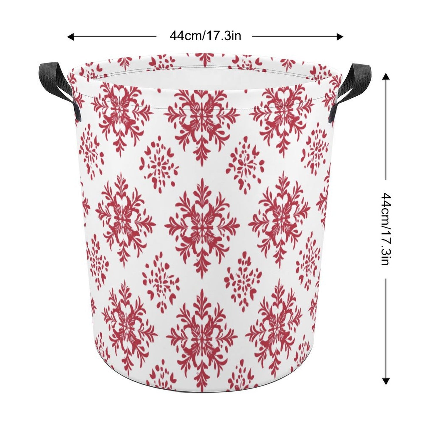 Collapsible Laundry Hamper- Elegant Snowflakes