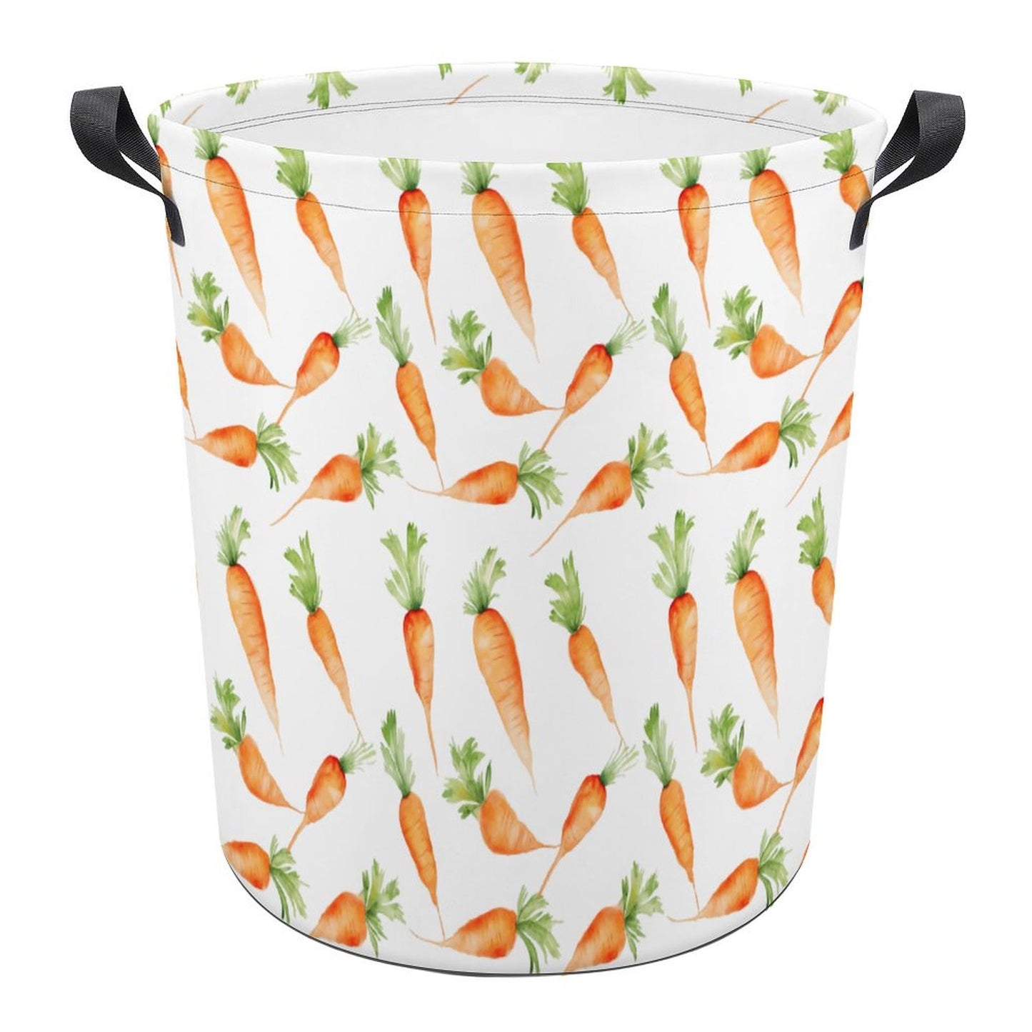 Collapsible Laundry Hamper- Watercolor Carrots