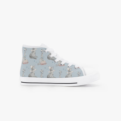 Unisex Circus Seals Kid’s High-Top Canvas Shoes