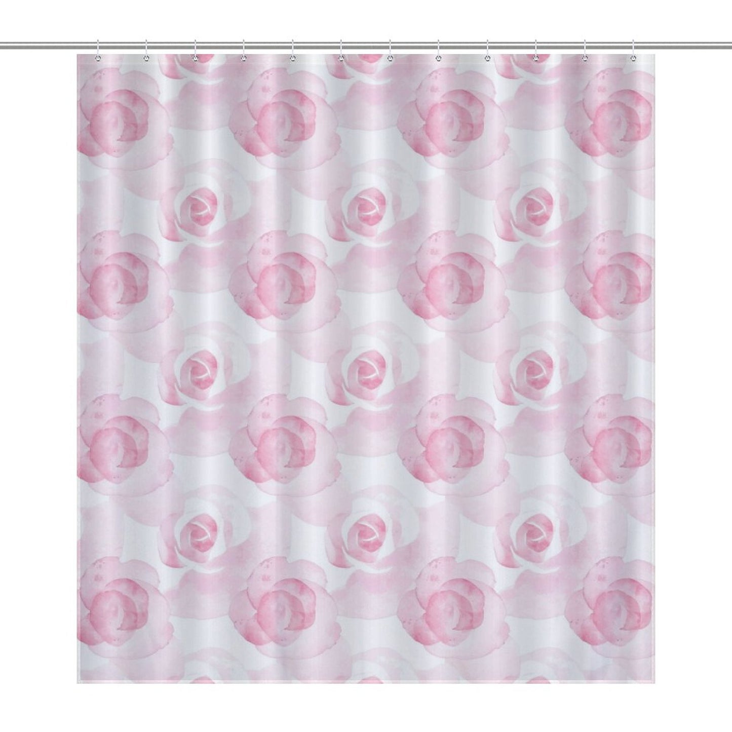 Lightweight Shower Curtain- Watercolor Roses