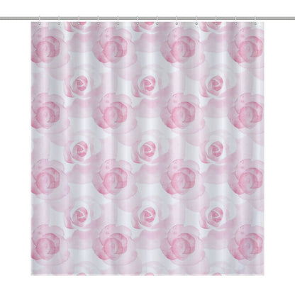 Lightweight Shower Curtain- Watercolor Roses