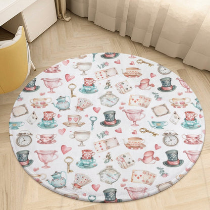 Round Bath Mat- Watercolor Wonderland