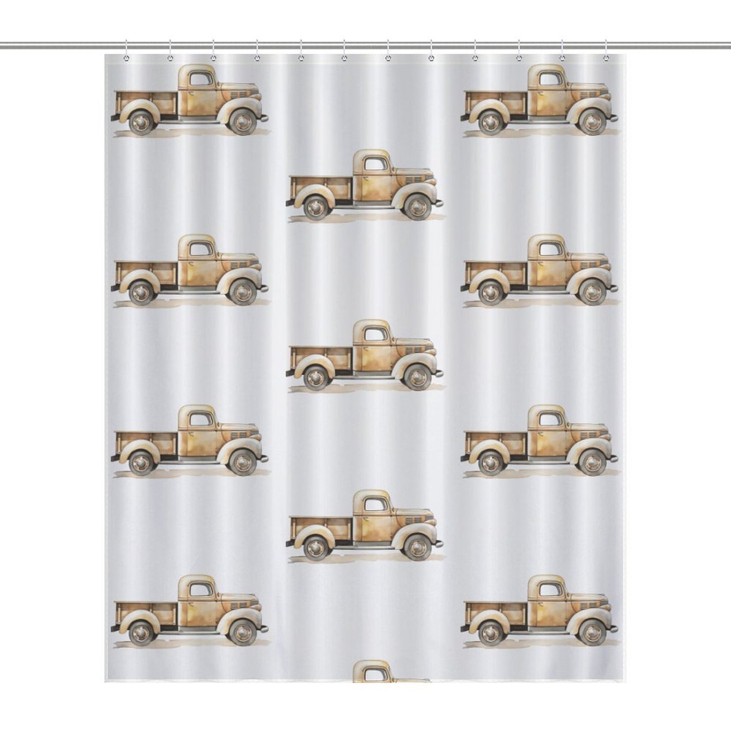 Flower Shower Curtain-66x72Inch (168x183cm)