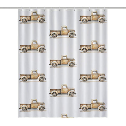 Flower Shower Curtain-66x72Inch (168x183cm)