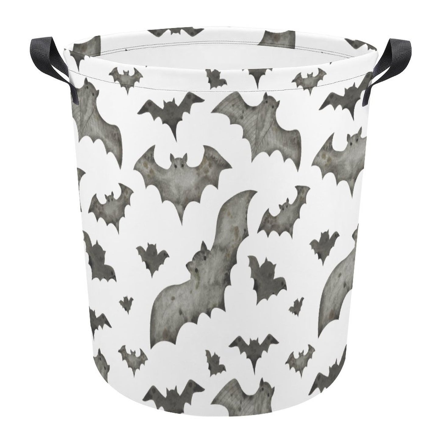 Collapsible Laundry Hamper- Halloween Watercolor Bats