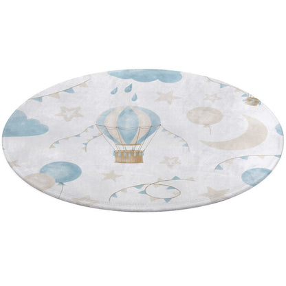 Round Coral Velvet Warm Floor Mat/Rug Watercolor Balloon Clouds Blue
FREE SHIPPING