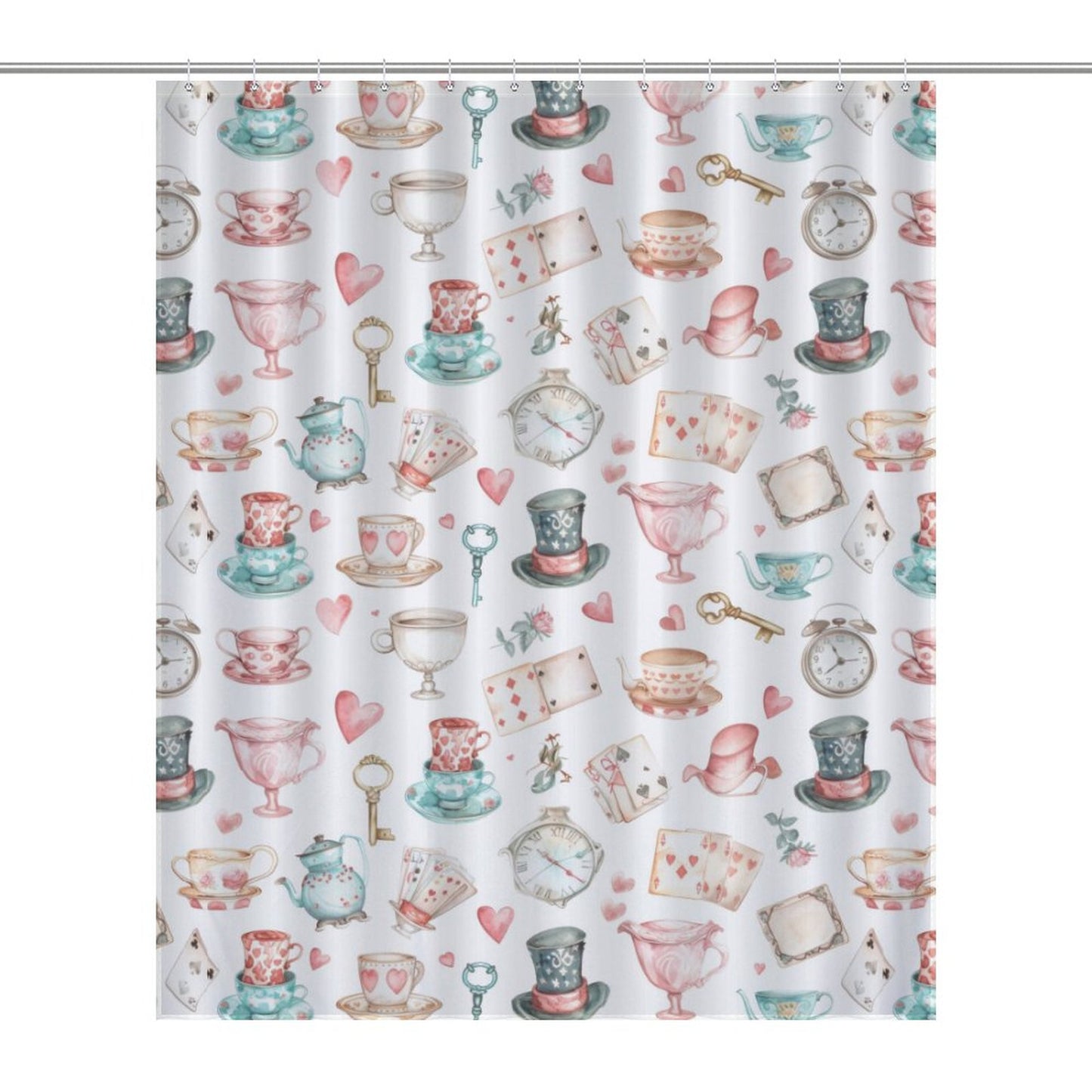 Lightweight Shower Curtain-Watercolor Wonderland