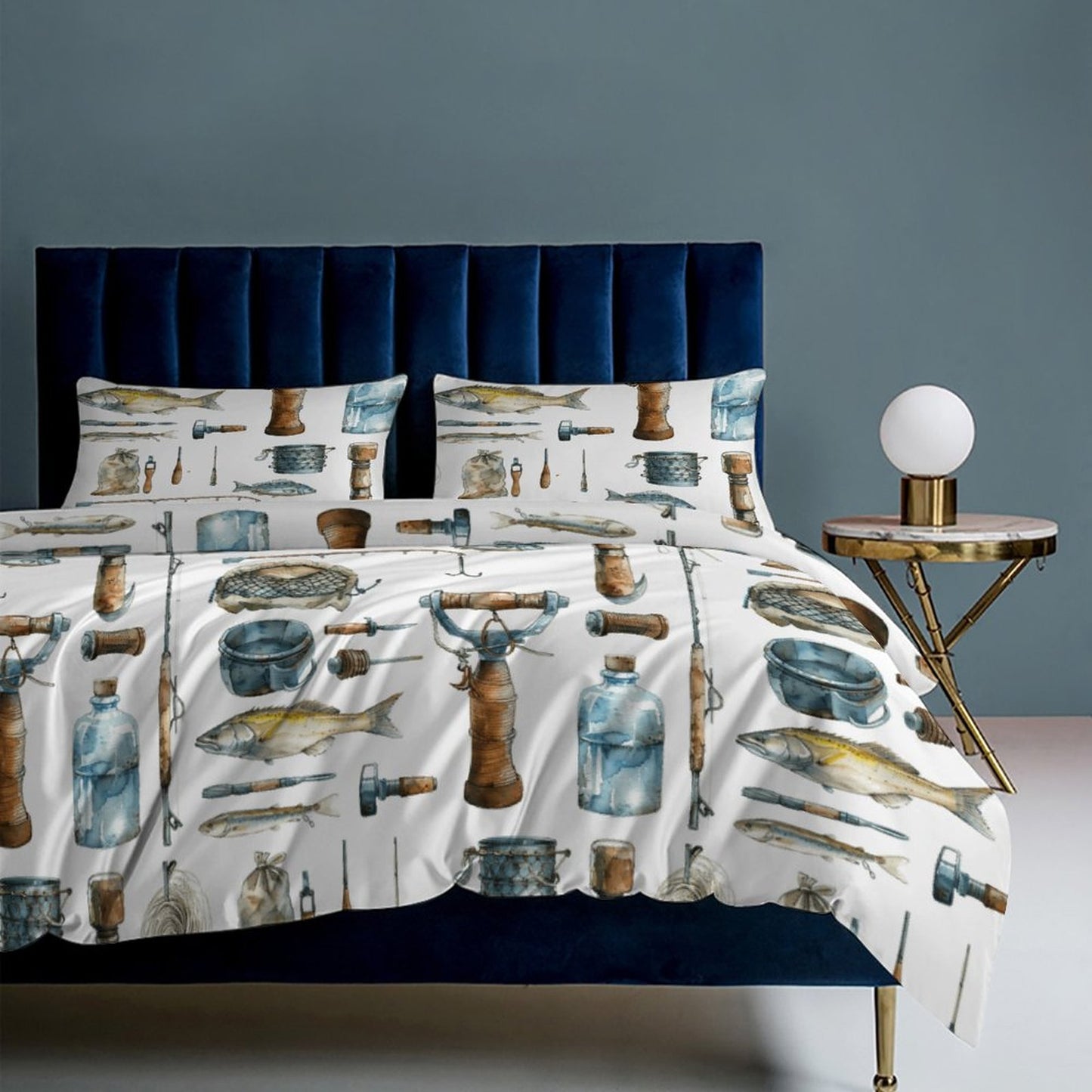 3-Piece Bedding Set-102"x90"/ 259x229cm (Dual-sided Printing)