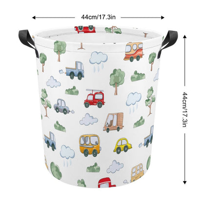 Collapsible Laundry Hamper-Cute Cars