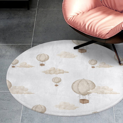 Round Coral Velvet Warm Floor Mat/Rug Memories of Dreams Hot Air Balloons Neutral
FREE SHIPPING