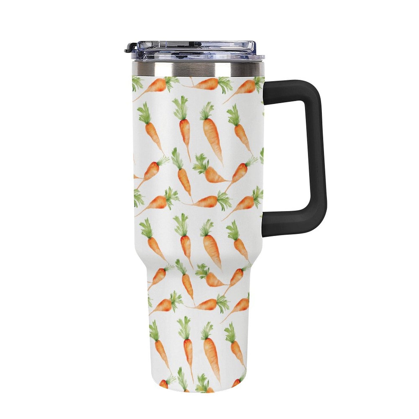 40oz Insulated Tumbler with Handle and Straw