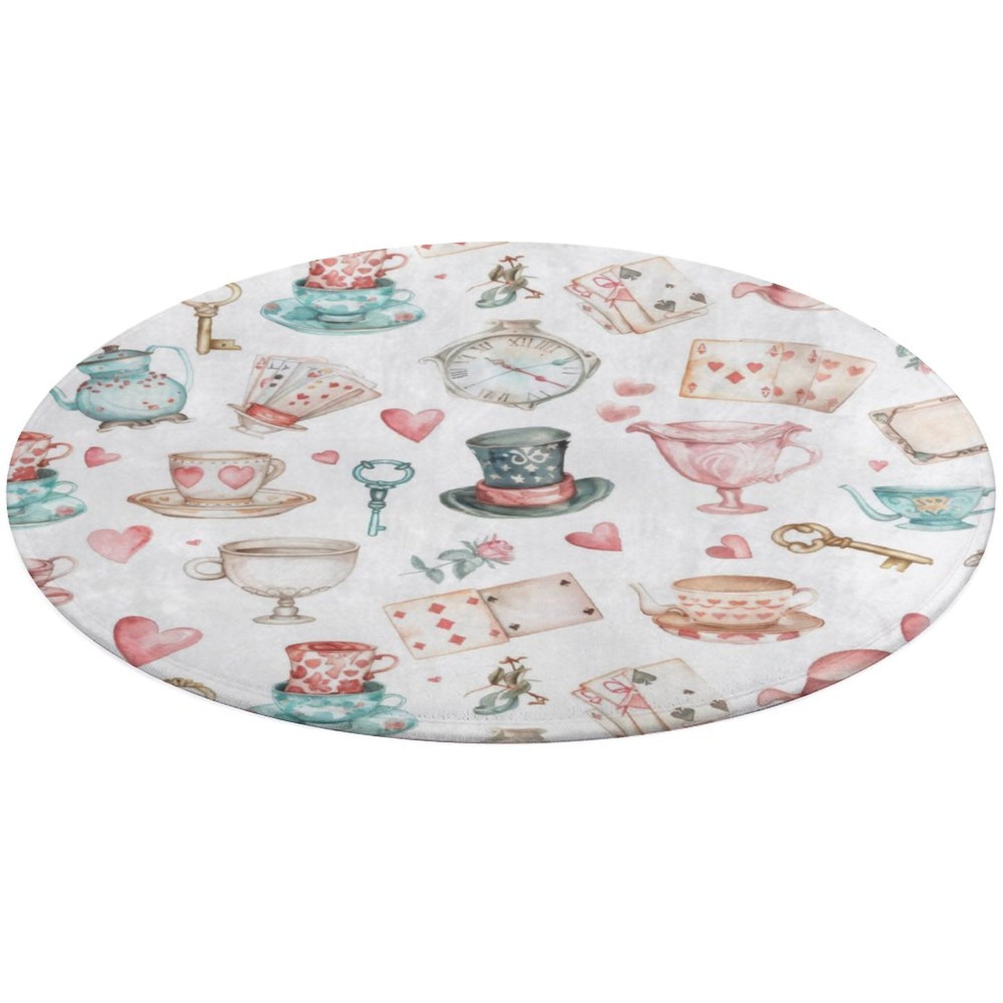 Round Bath Mat- Watercolor Wonderland