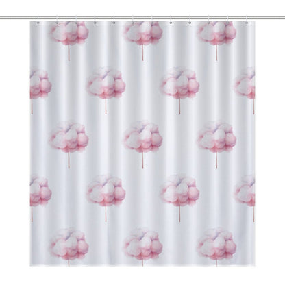 Lightweight Shower Curtain- Watercolor Cotton Candy