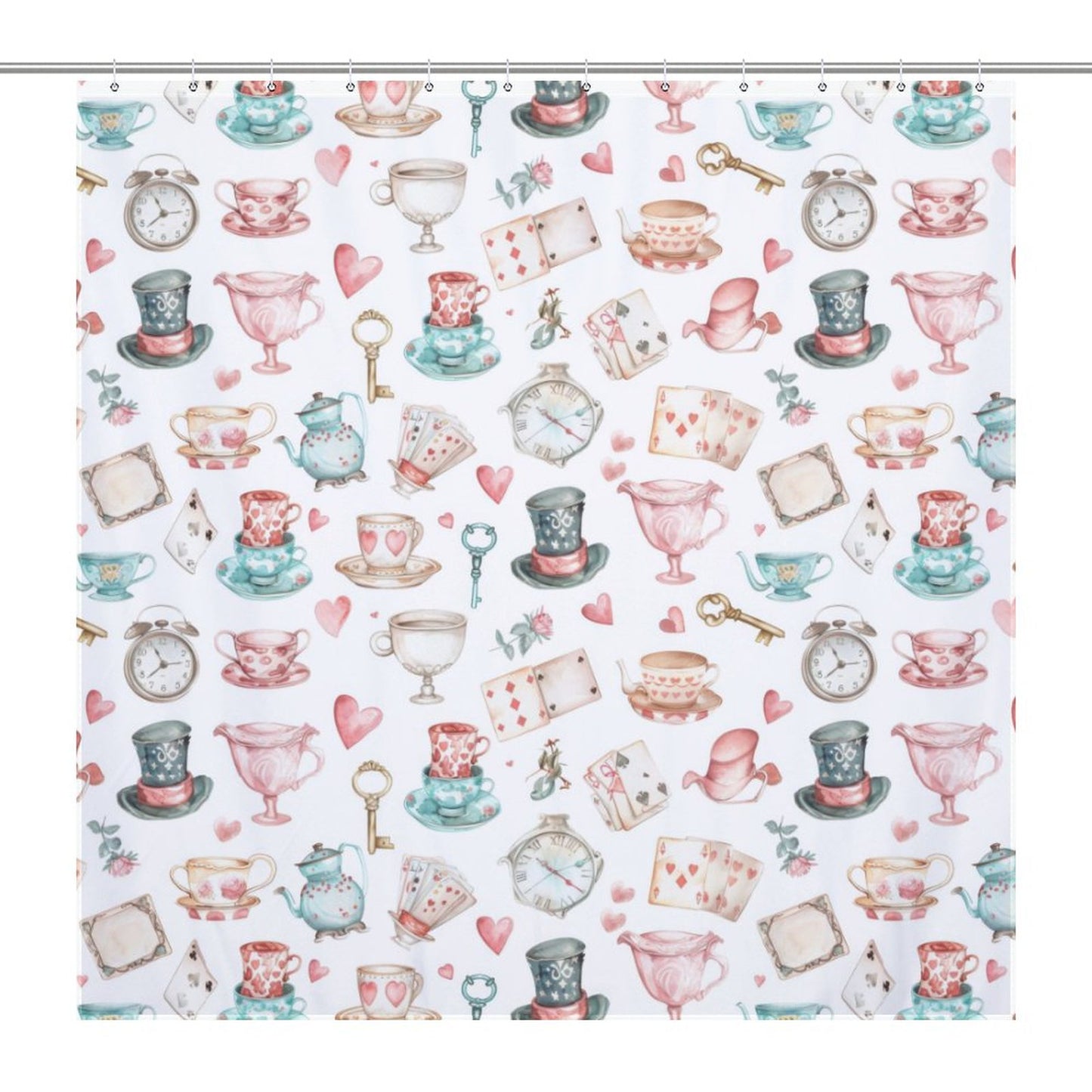 Lightweight Shower Curtain-Watercolor Wonderland