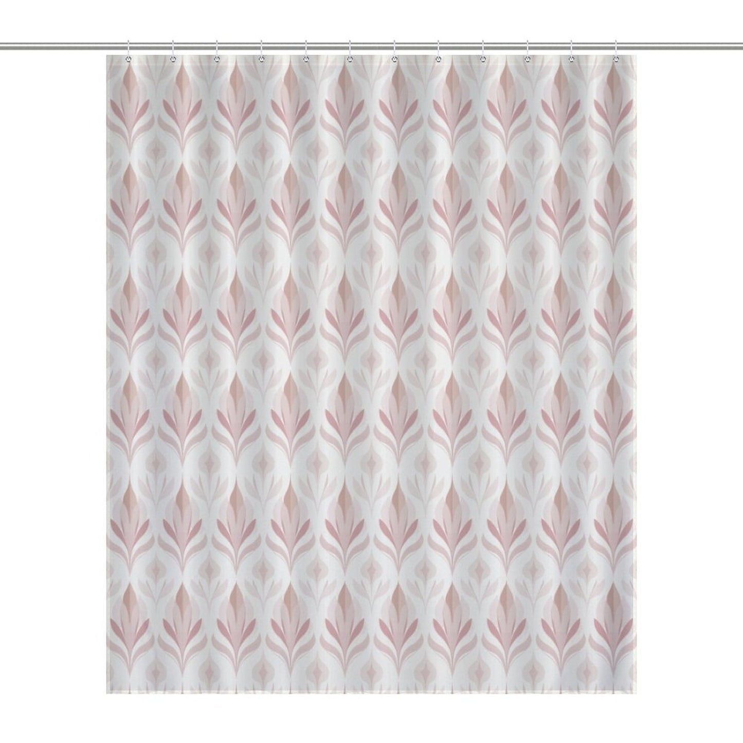 Lightweight Shower Curtain-Boho Creamy Pink