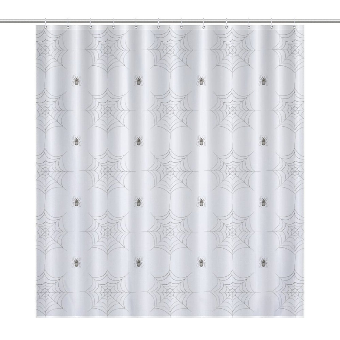 Lightweight Shower Curtain- Watercolor Spider Webs