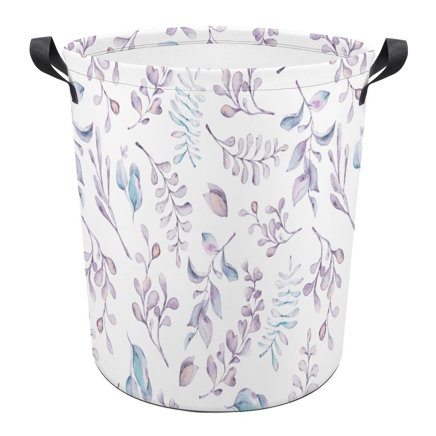 Collapsible Laundry Hamper- Elegant Lavender Blues