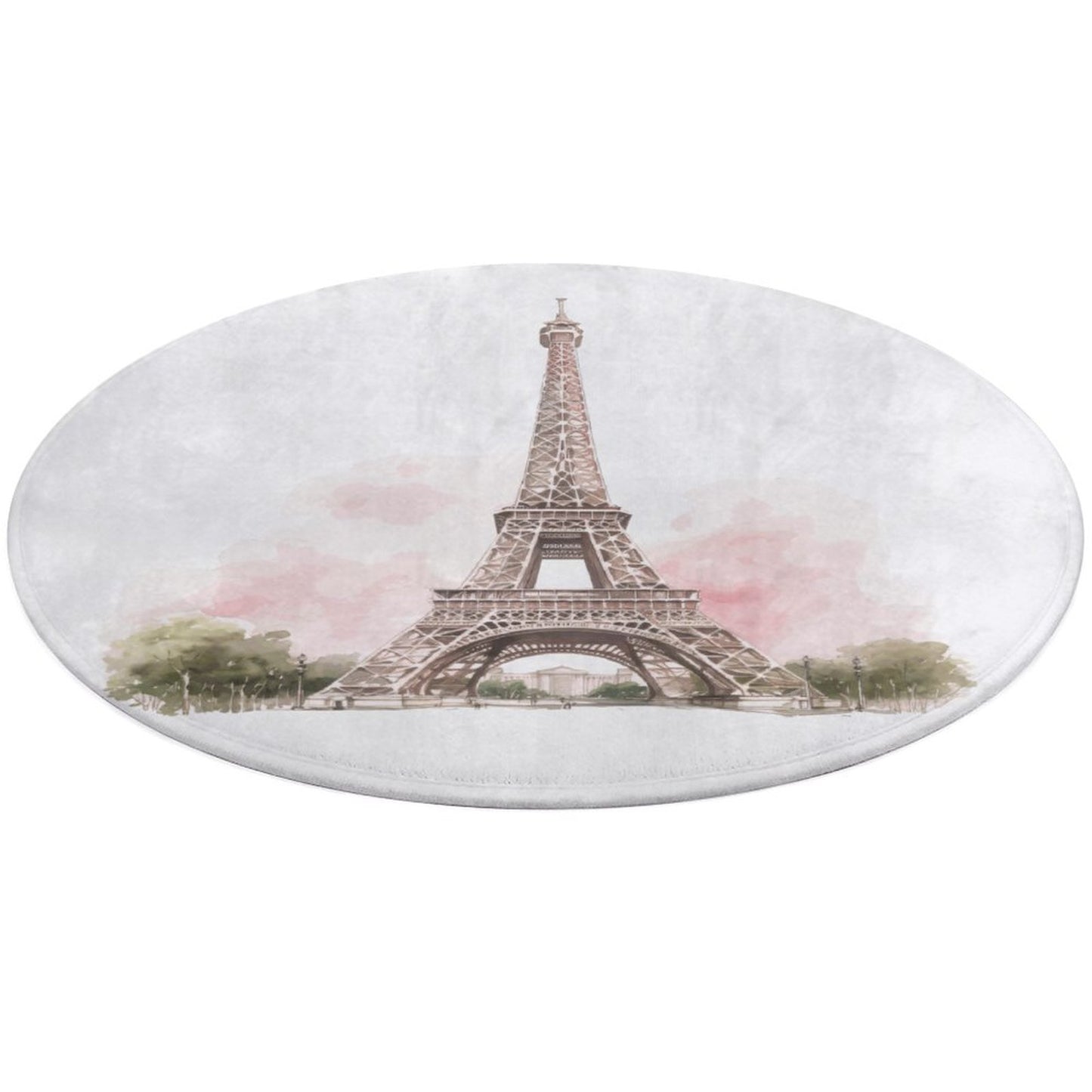 Round Coral Velvet Warm Floor Mat/Rug Watercolor Pink Paris Eiffel Tower
FREE SHIPPING