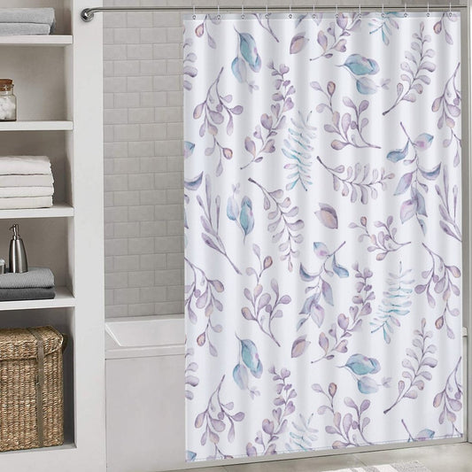 Lightweight Shower Curtain-Elegant Lavender Blues