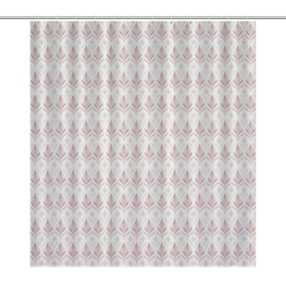 Lightweight Shower Curtain-Boho Creamy Pink