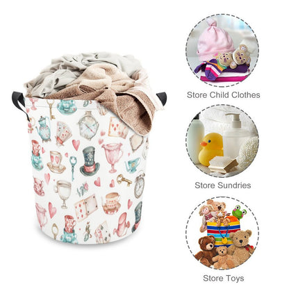 Collapsible Laundry Hamper- Watercolor Wonderland