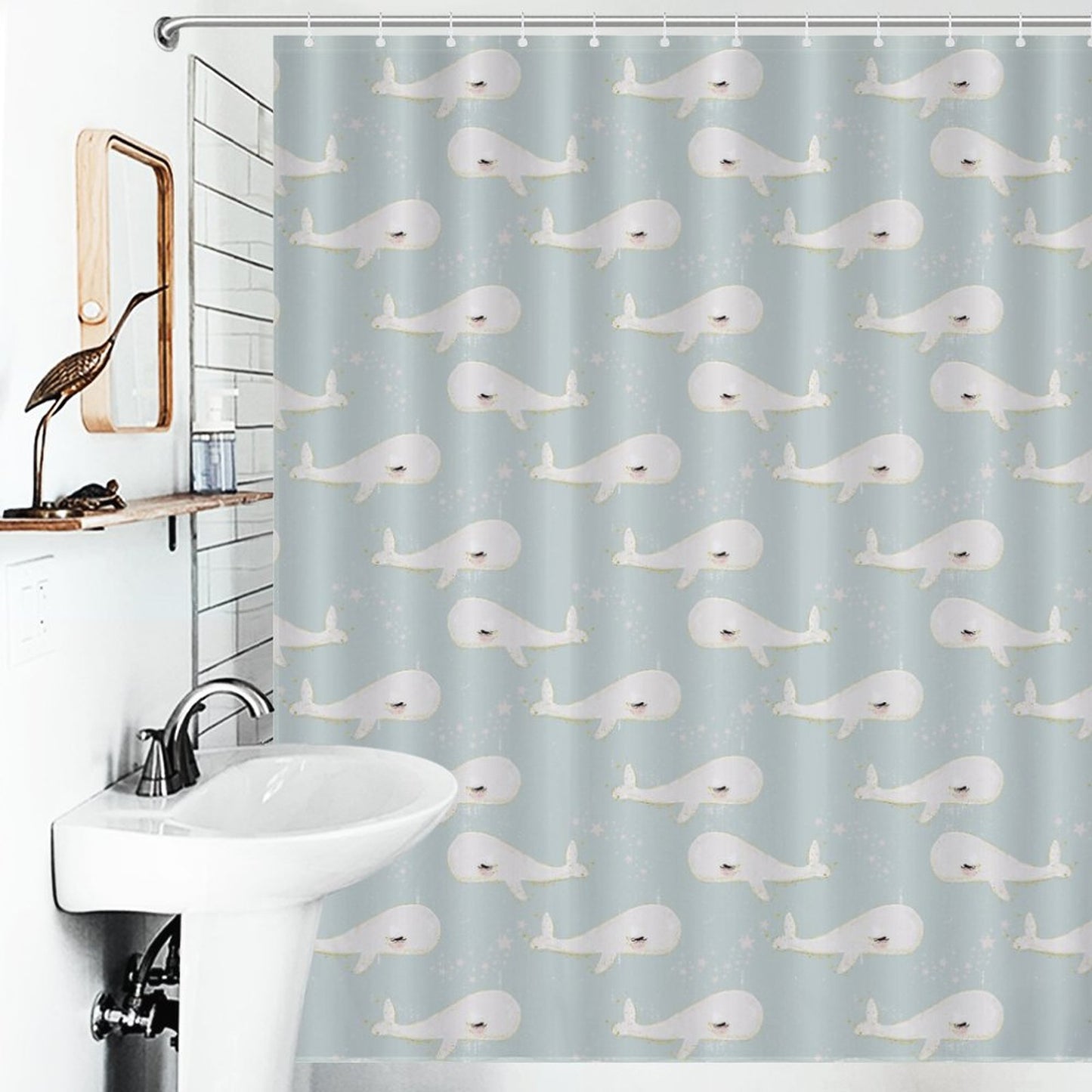 Lightweight Shower Curtain- Beach Baby