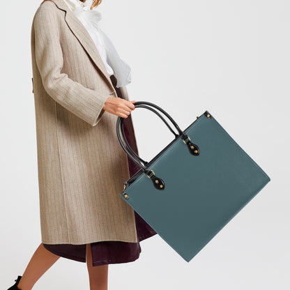 Structured Handbag- Stormy Teal