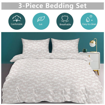 3-Piece Duvet Cover Set-90"x90" F/Q