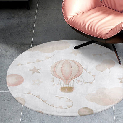 Round Coral Velvet Warm Floor Mat/Rug Watercolor Balloon Clouds Pink
FREE SHIPPING