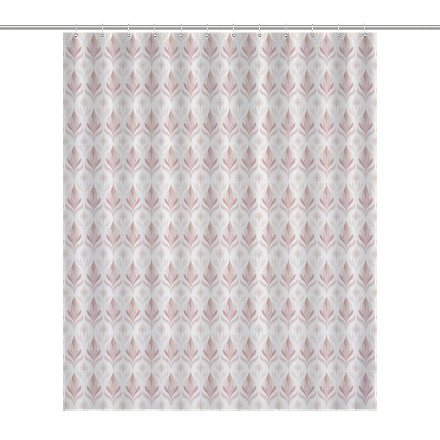 Lightweight Shower Curtain-Boho Creamy Pink