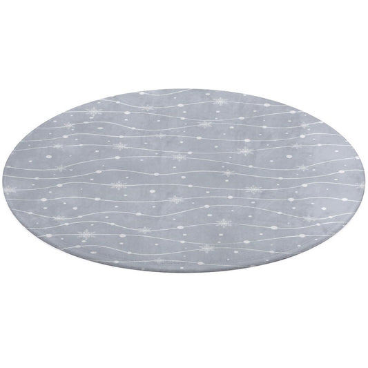 Round Plush Bath Mat