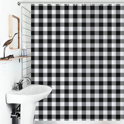 Lightweight Shower Curtain-Buffalo Plaid