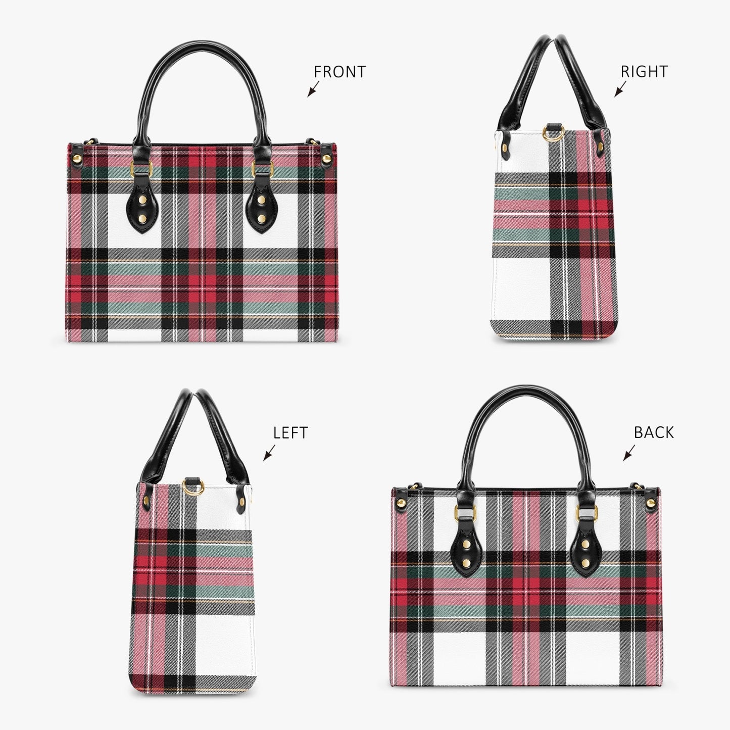 New Tartan Plaid Women's Tote Handbag