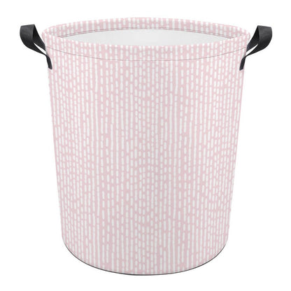 Collapsible Laundry Hamper- Boho Fun Dotted Stripes