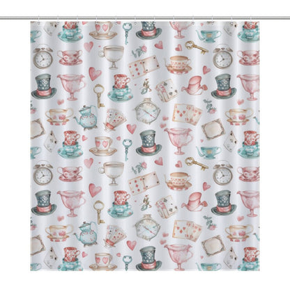 Lightweight Shower Curtain-Watercolor Wonderland