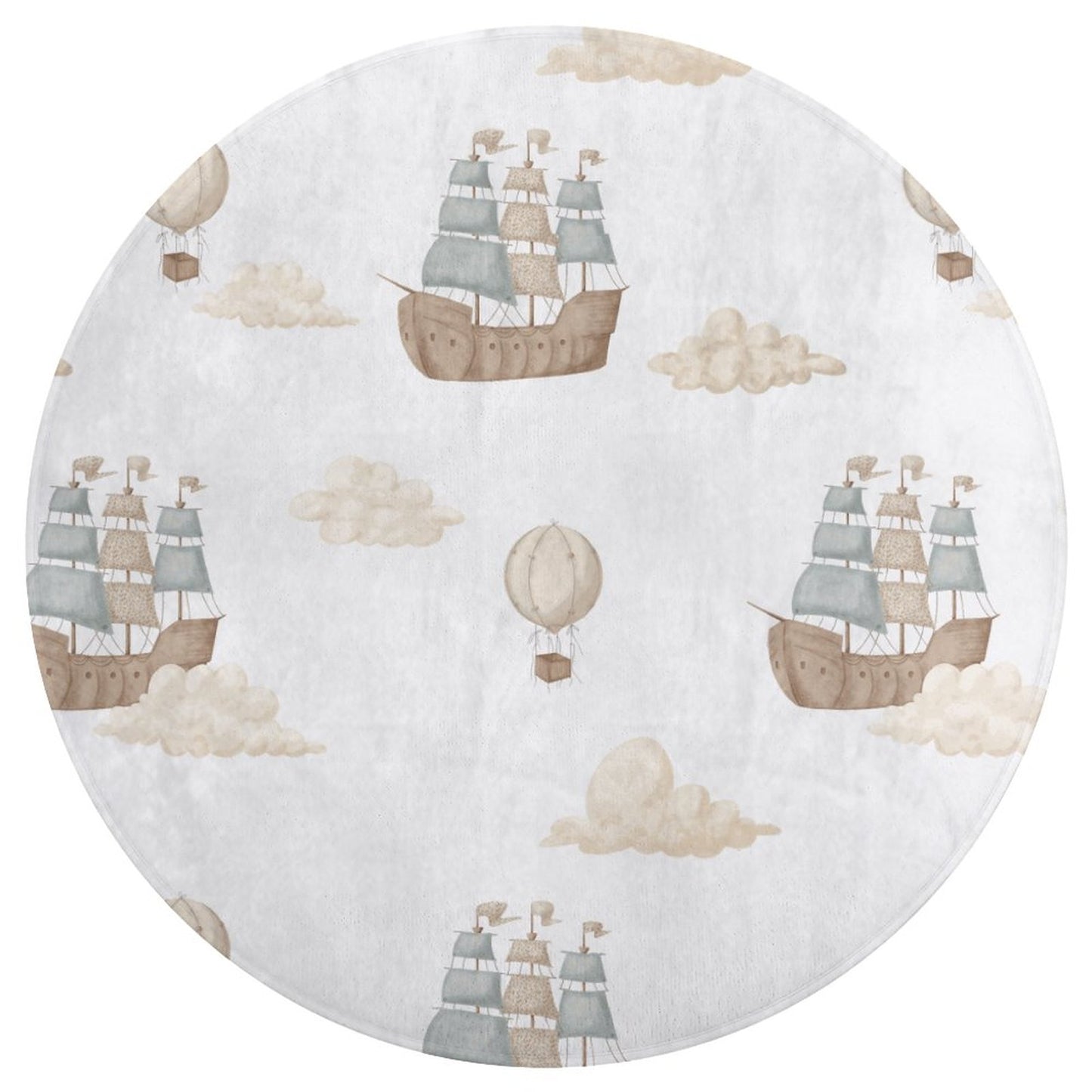 Round Coral Velvet Warm Floor Mat/Rug Memories of Dreams Pirate Ships
FREE SHIPPING