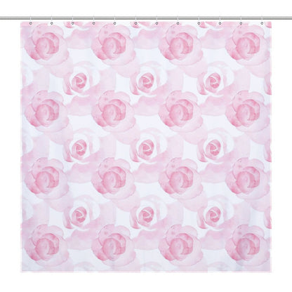 Lightweight Shower Curtain- Watercolor Roses