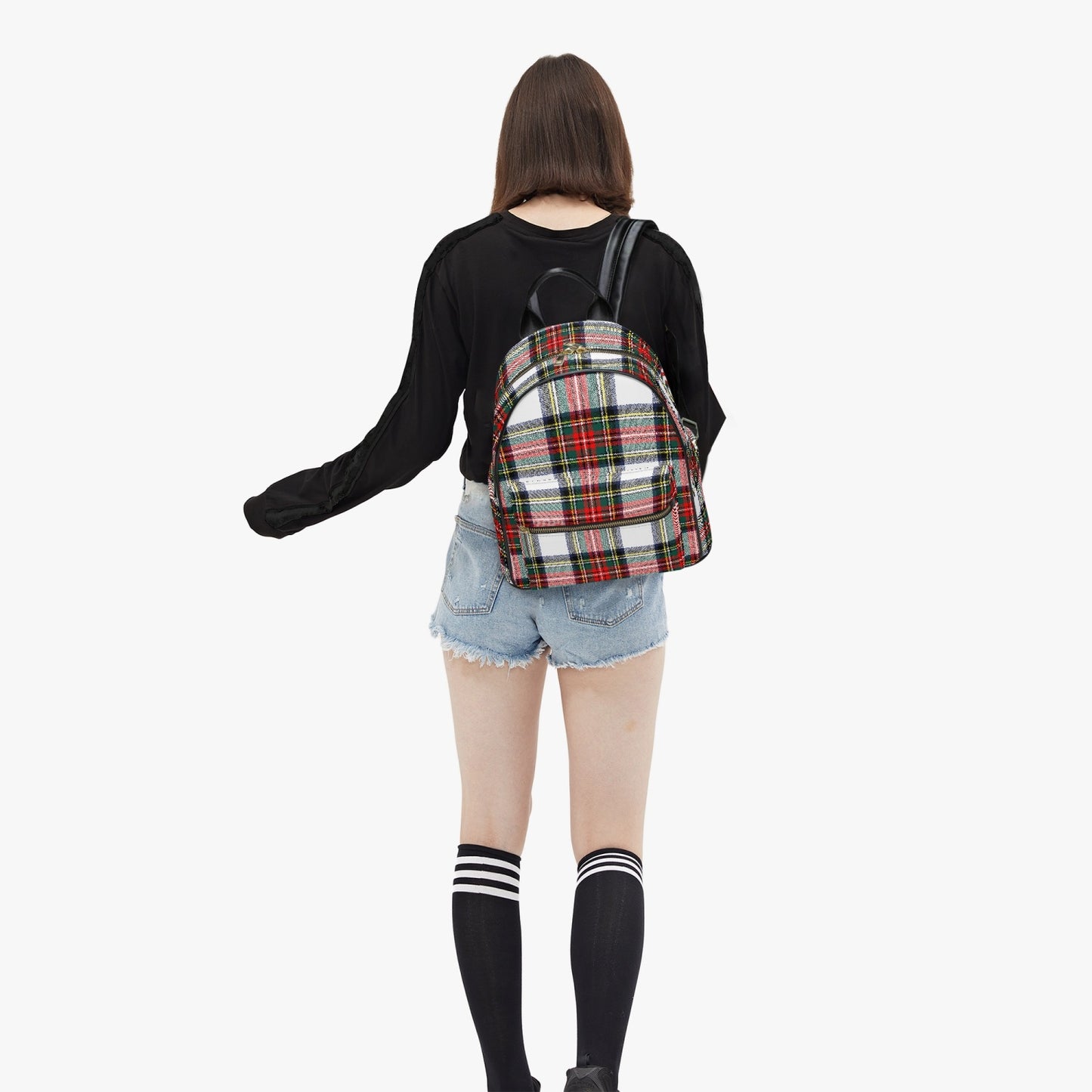 Holiday Tartan Plaid Backpack Purse