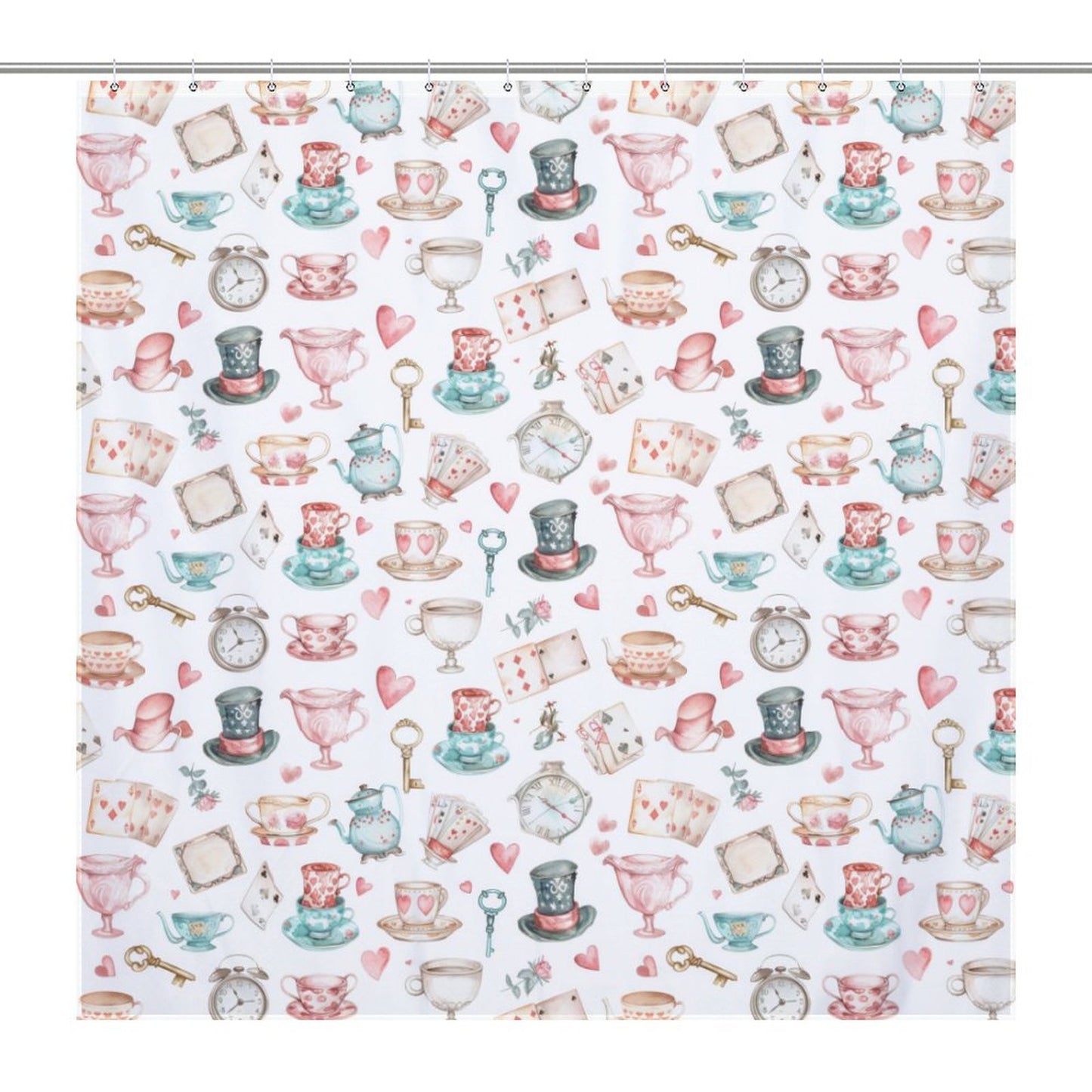 Lightweight Shower Curtain-Watercolor Wonderland