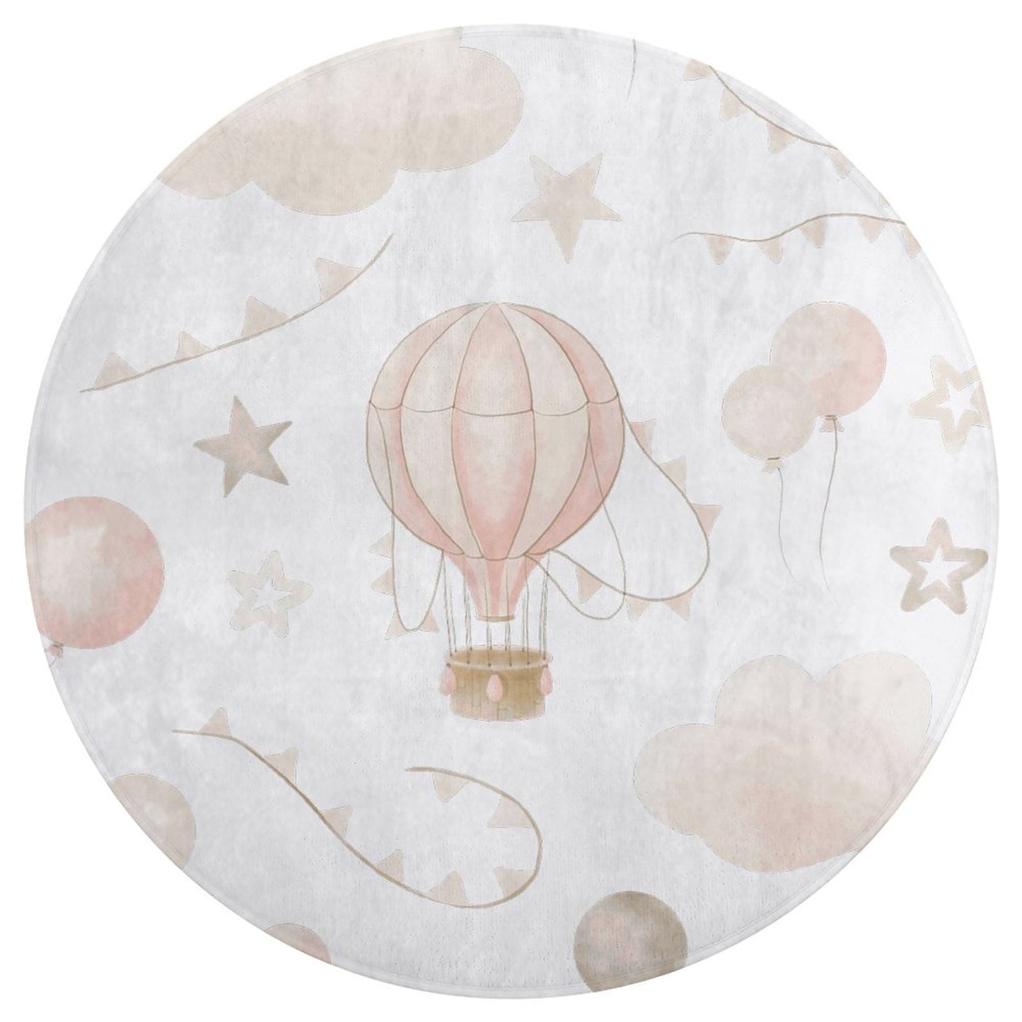 Round Coral Velvet Warm Floor Mat/Rug Watercolor Balloon Clouds Pink
FREE SHIPPING